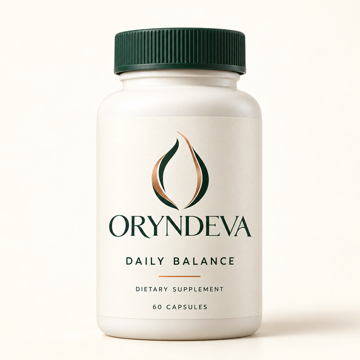 Oryndeva Daily Balance supplement bottle